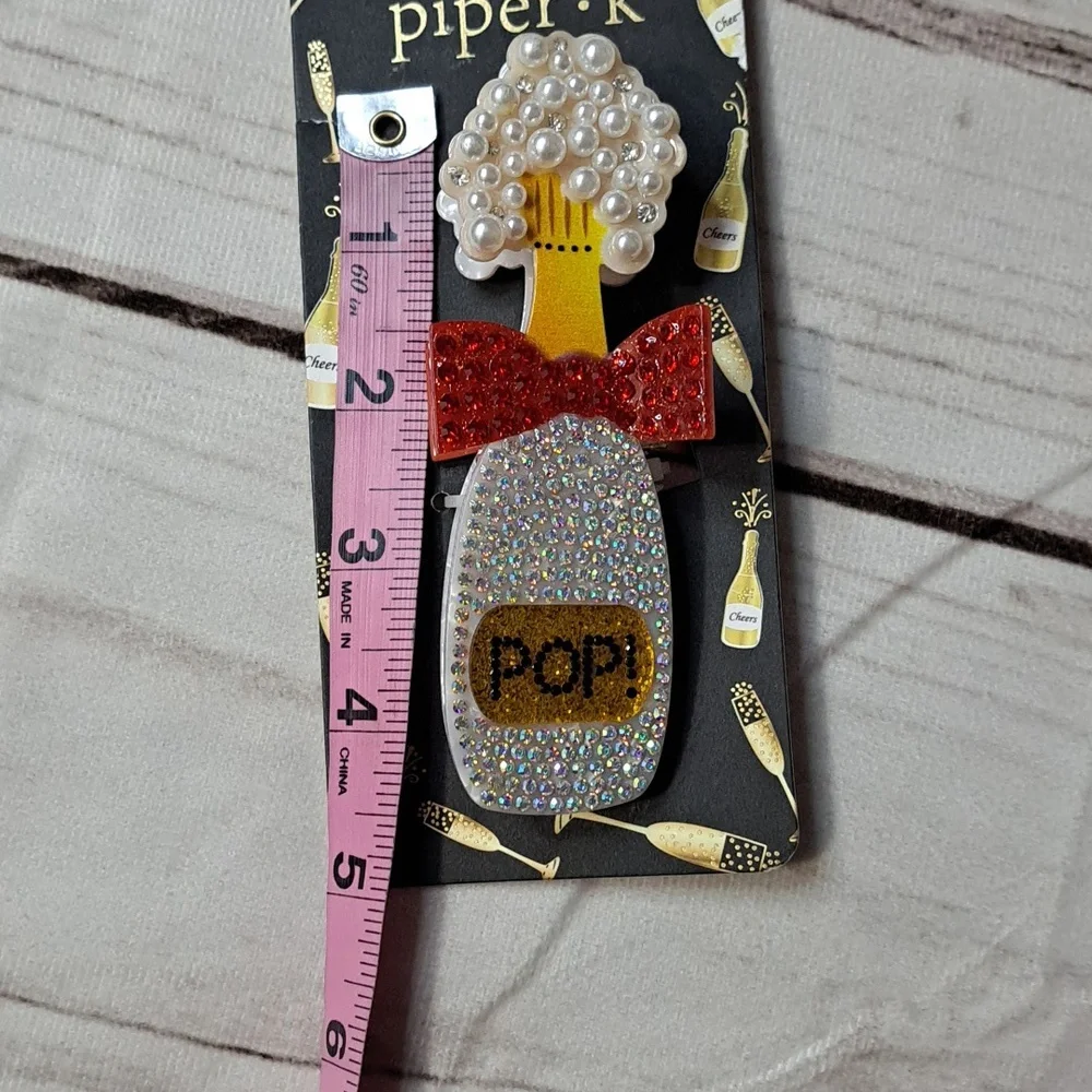 Piper K Champagne Bottle Hair Clip